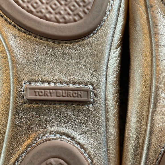 Tory Burch Minnie Travel Flat - Gold - 6.5 - Picture 3 of 6